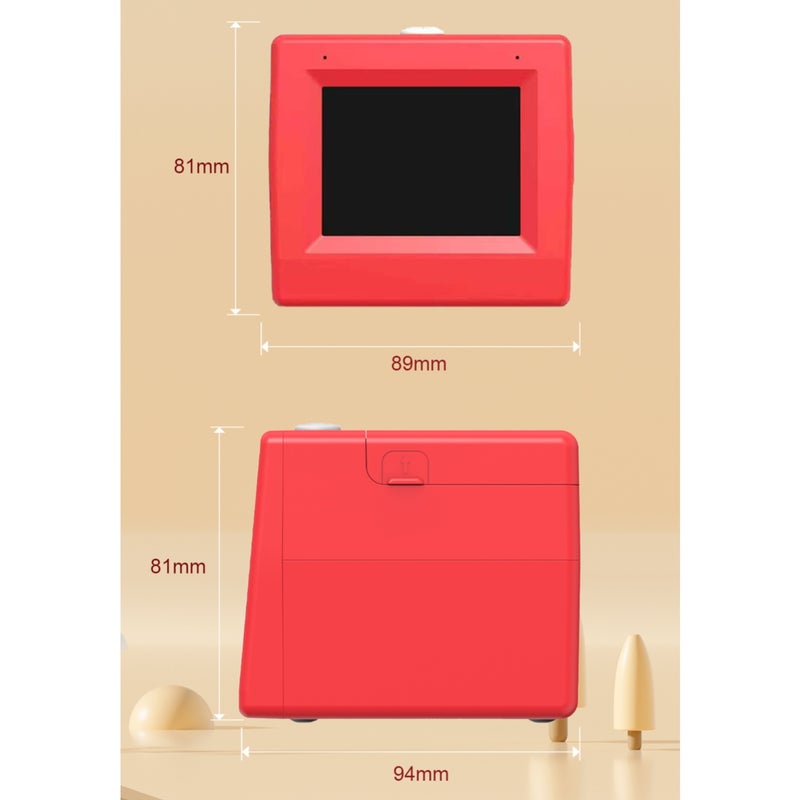 طابعة حرارية ذكية: محمولة 94 X 81 X 89 مم 280 جرام طابعة ملصقات بيضاء بدون حبر - طابعة بتفعيل صوتي للتعرف الذكي للأطفال للأنشطة الإبداعية، لقاءات اللعب، وتقوية الروابط الأسرية - Image 5