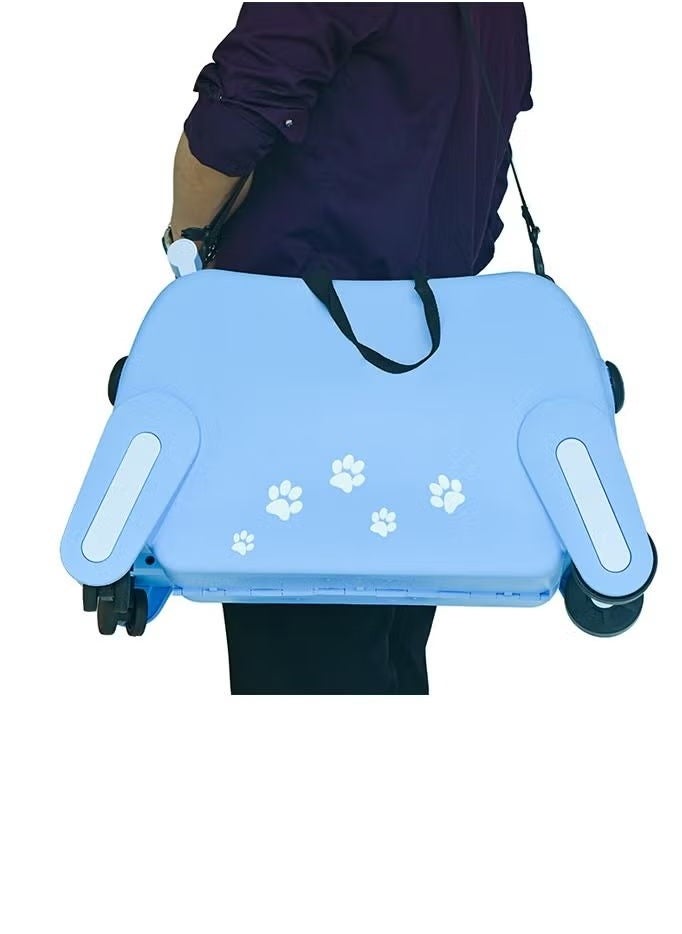 Children's trolley case, suitcase, can be ridden, can sit, can be carried, cartoon suitcase, children's puppy suitcase, blue - pzsku/Z3C4B2471B693796D0C6FZ/45/_/1732181787/f9d76270-4ec3-4207-9f13-890d135d3730