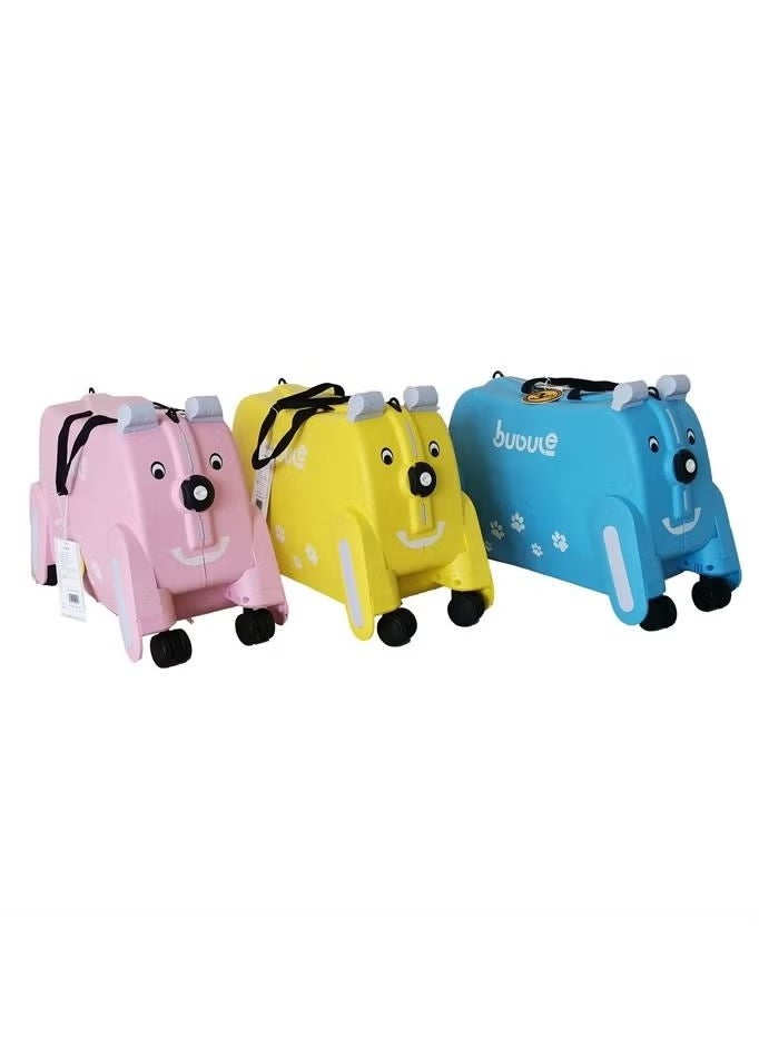 Children's trolley case, suitcase, can be ridden, can sit, can be carried, cartoon suitcase, children's puppy suitcase, blue - pzsku/Z3C4B2471B693796D0C6FZ/45/_/1732181796/54c5b09a-7dac-4909-96ab-56967ead8a30