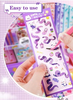 MissTiara 451 Pcs DIY Sticker Cream Clay Glue Set, Simulated DIY Making Art Craft Kit with Cartoon Stickers, Accessories, Key Chains with Storage Box for Gifting  - Image 4