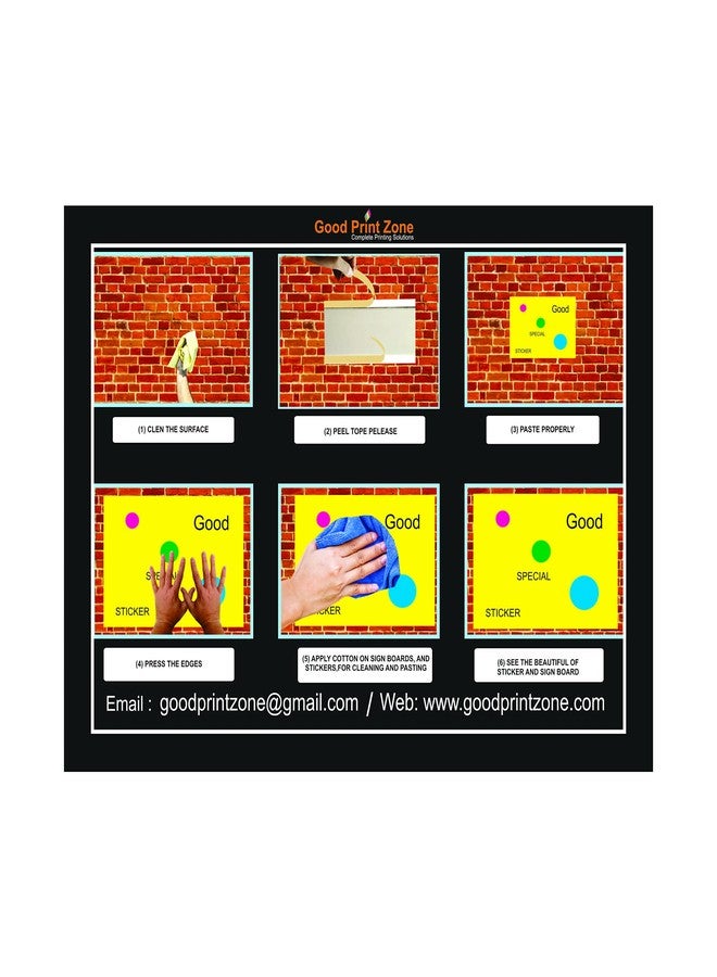 Good Print Zone : Entry For Staff Only Sign Board Size 4"x 12 Inch 5.mm Thick Sunboard Print Waterproof Pack Of 1 (Black) - Image 5