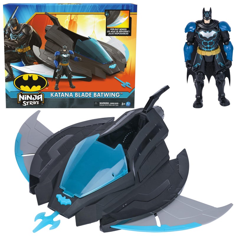 DC Comics, Batman Ninja Strike Katana Blade Batwing and 6" Action Figure, Super Hero Kids Toys for Boys and Girls Ages 3 & Up - Image 1