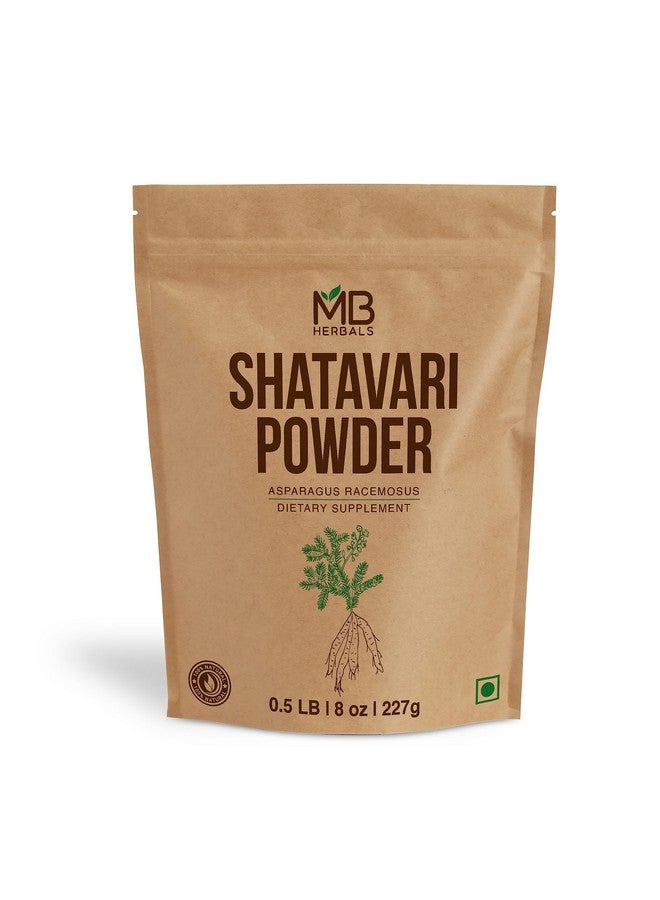 MB Herbals Pure Shatavari Powder 227 Gram | 8 oz | 100% Pure Asparagus racemosus - Image 1