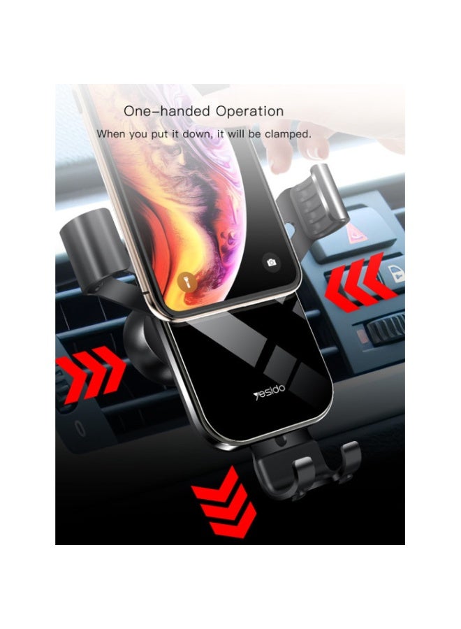 Yesido C87 360 Angle Adjustable Mobile Phone Air Vent Holder Bracket Universal Gravity Car Phone Holder - Image 3