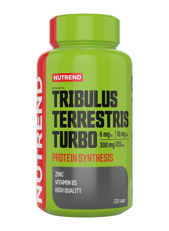 NUTREND Tribulus Terrestris Turbo – 120 Capsules – Natural Testosterone Booster for Strength, Vitality, and Muscle Growth  - Image 1