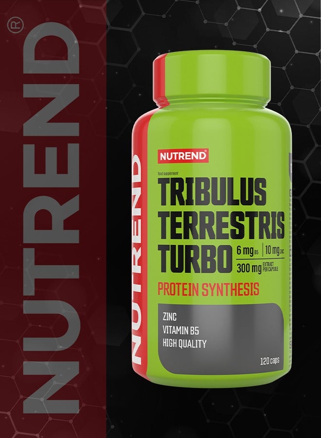 NUTREND Tribulus Terrestris Turbo – 120 Capsules – Natural Testosterone Booster for Strength, Vitality, and Muscle Growth  - Image 3