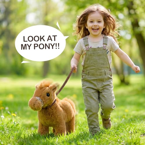 Toylink Plush Horse Toys for Kids Stuffed Animal Electronic Plush Interactive Toy Pony with Making SoundWalkingWagging Tail Birthday Gifts Realistic Pet for 3 4 5 6 7 8 Years Old Girls Boys - Image 5