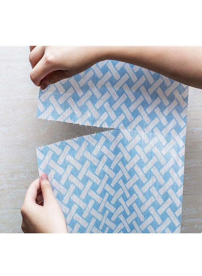 JEBBLAS Handiwipes Reusable Cloths Dish Towels and Dish Cloths Reusable Towels,Thick Handy Cleaning Wipes Quick-Dry 90 Count/Roll,Blue - Image 4