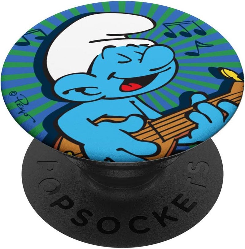 The Smurfs  PopSocket Grip and Stand for Phones and Tablets PopSockets PopGrip Swappable Grip for Phones  Tablets - Image 1