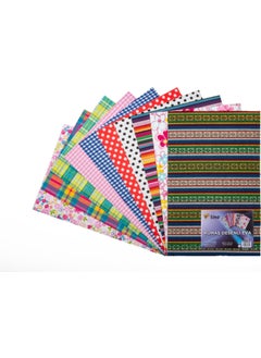Lino 20 × 30 سم قماش إيفا مزخرف لون مختلط 10 قطع RBE-207 