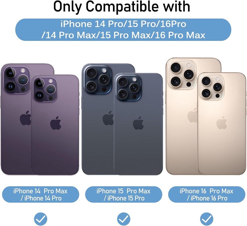 OpenTech ® Premium Camera Lens Protector Tempered Glass Compatible For iPhone 16 Pro/iPhone 16 Pro Max With Edge To Edge Coverage (Full Transparent) (Pack of Two) - Image 2