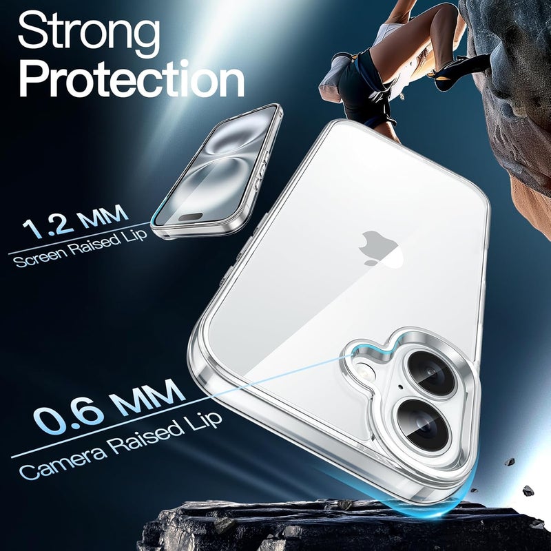Clear for iPhone 16 6.1-Inch - Shockproof and Anti-Scratch - Image 4