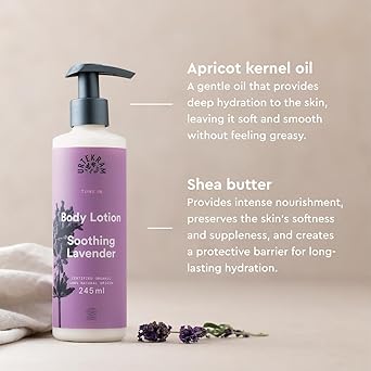 Urtekram Body Lotion All skin types Soothing Lavender 245 ml Vegan Organic Natural Origin - Image 5