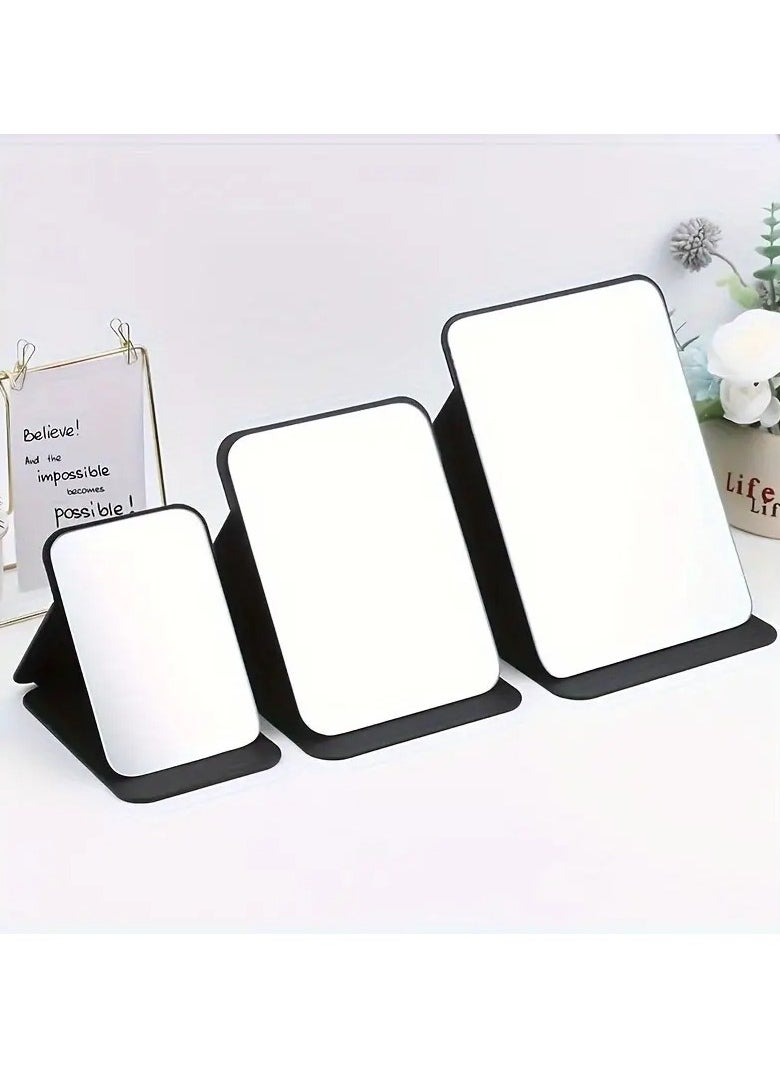 Rozino Folding Makeup Mirror, Portable Desktop Vanity Mirror for Women, Students, Classroom, Dormitory, HD Tabletop Cosmetic Mirror, Makeup Vanity Mirror, LARGE  - Image 5