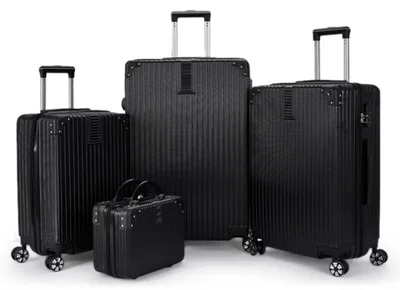 ليمرا طقم شنط سفر مكون من أربع حقائب أمتعة لون أسود