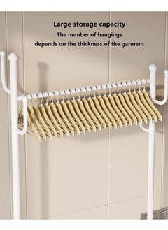 Beauenty Movable Metal Clothing Rack Multifunctional With Wheels 80 CM  - Image 3