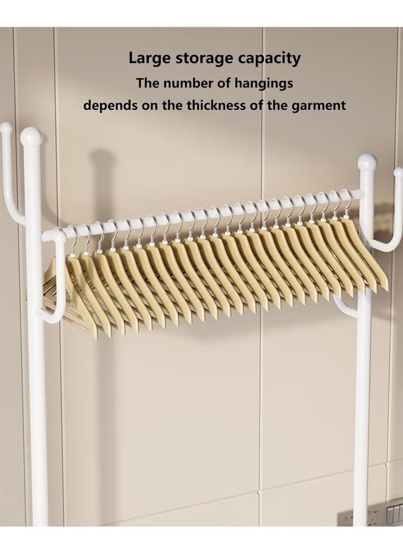 بيوينتي حامل الملابس المعدنية المتحركة متعدد الوظائف بعجلات 80 CM  - Image 3