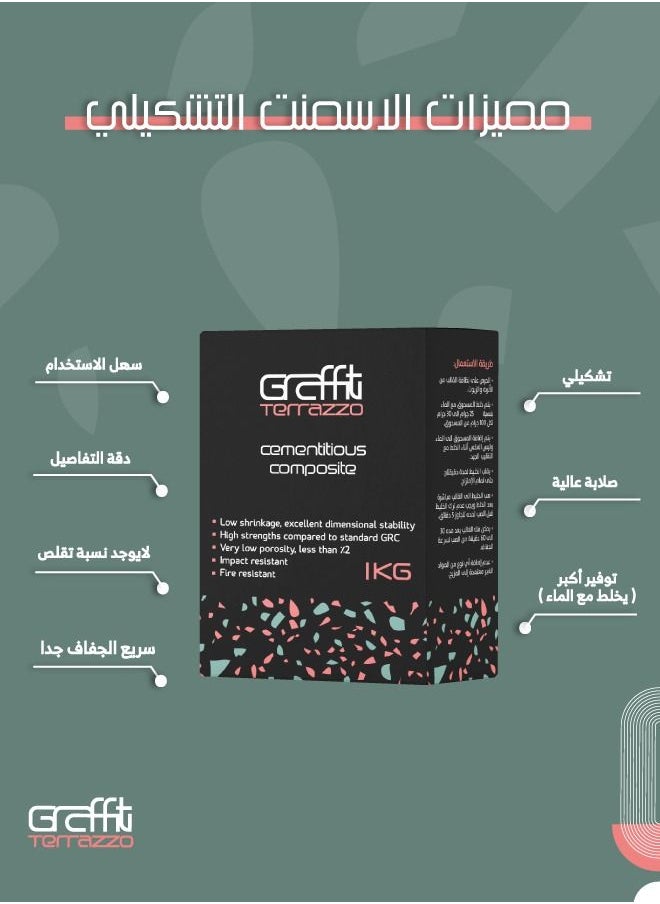 Graffiti Resin - Graffiti Terrazzo Cementitious Composite 1kg - Image 1
