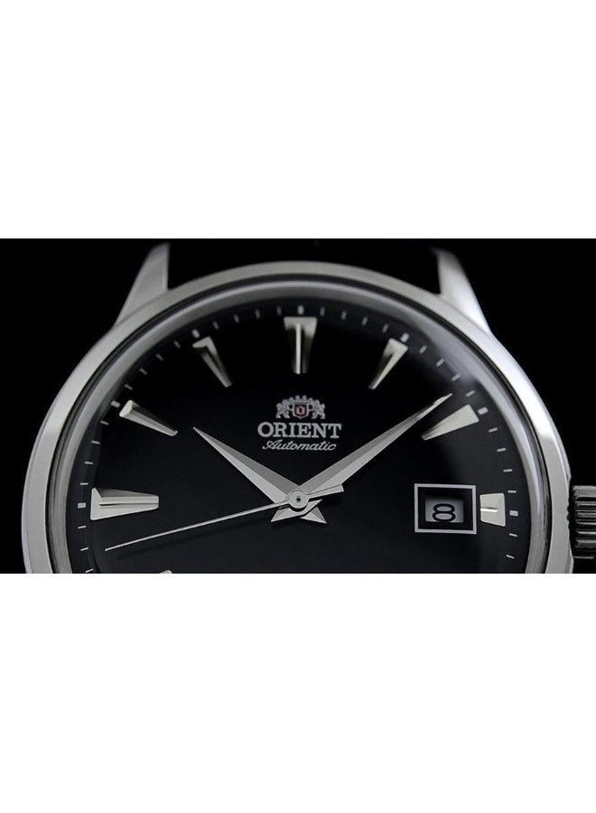 ORIENT Men Bambino Version 1 TAC00004B0 Men’s Watch – Automatic Dress 40.5 mm Case Black Dial, Leather Strap, 30 M WR - Image 2