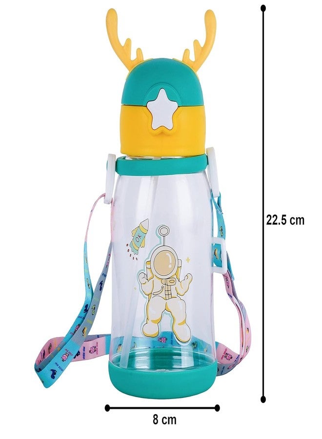 Sparkle Joy Kids Sipper Bottle 600ml | BPA-Free | Leak-Proof | Easy to Carry | Durable & Lightweight | Perfect for School & Outdoor Activities | Green-1 - Image 3