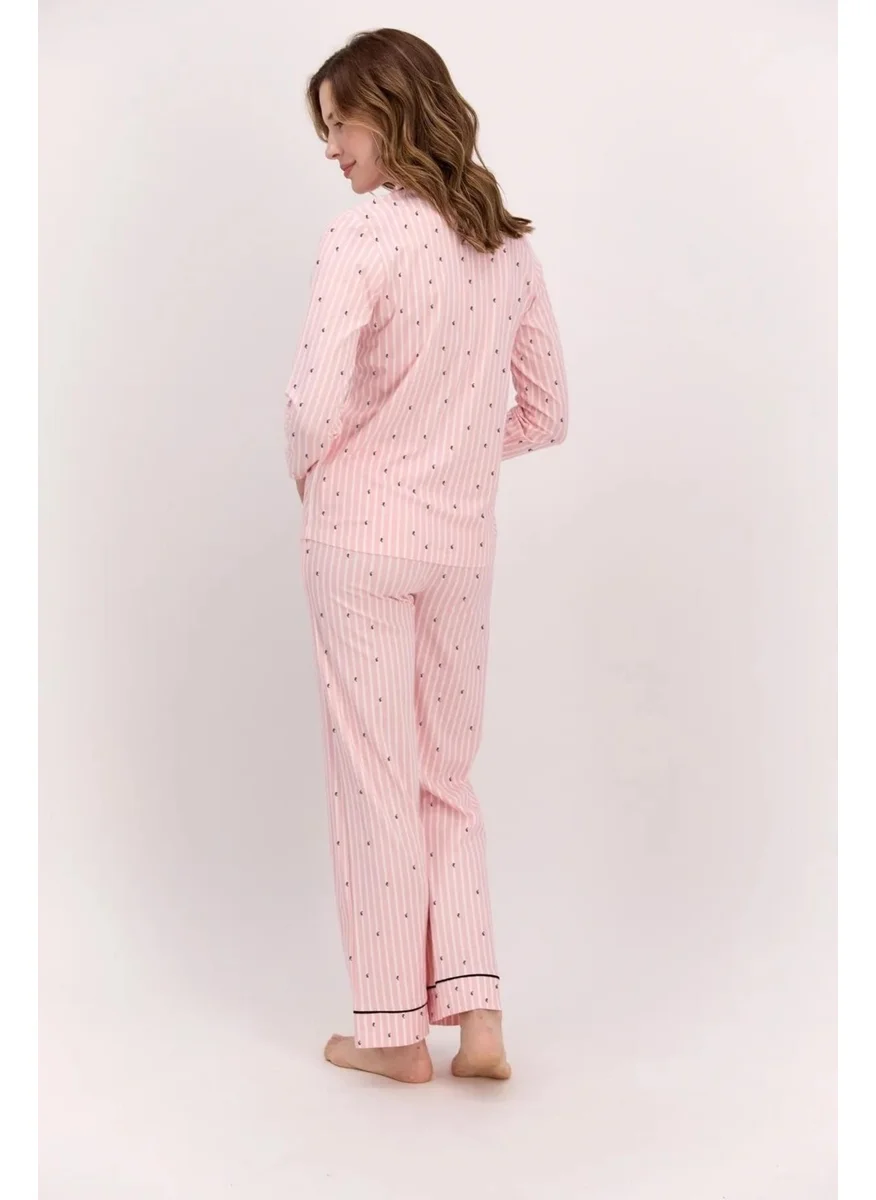 بيير كاردان Dowry Pink Women's Pajama Set