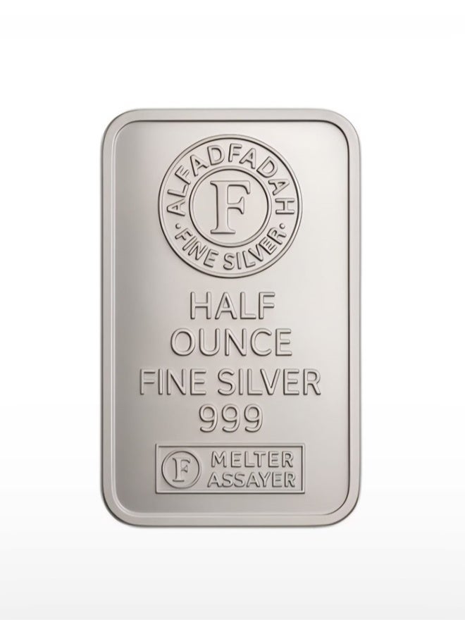 ALFADFADAH Very Pure Silver Bar 9.999 Half Ounce - Image 1