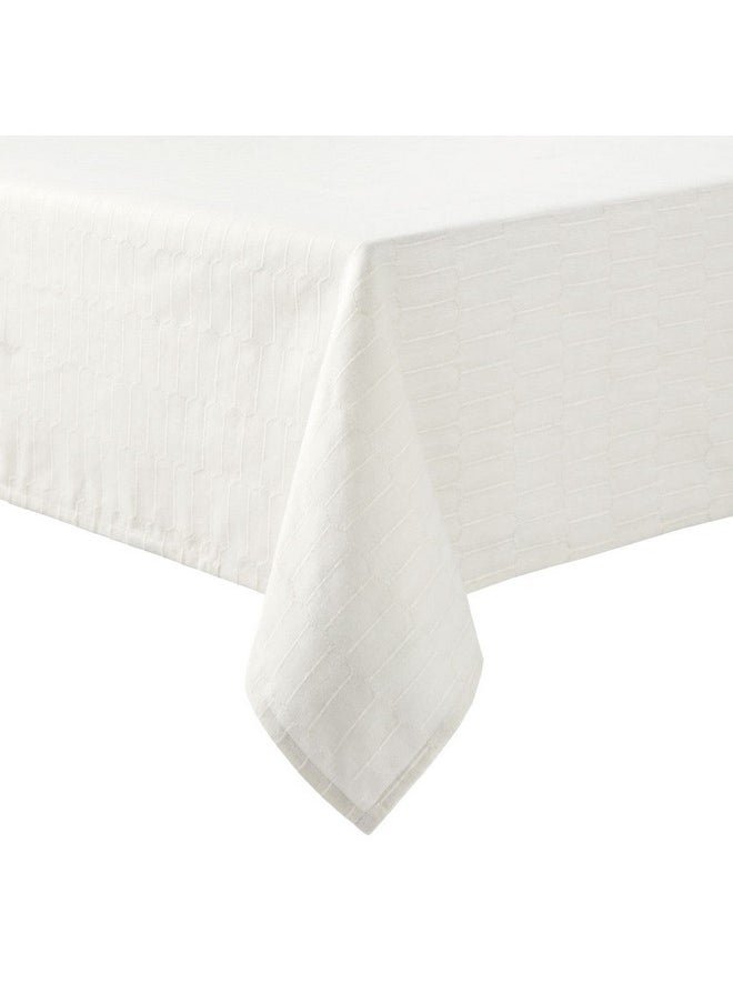 Martha stewart - Honeycomb Tablecloth, 60"X120", Natural - Image 1