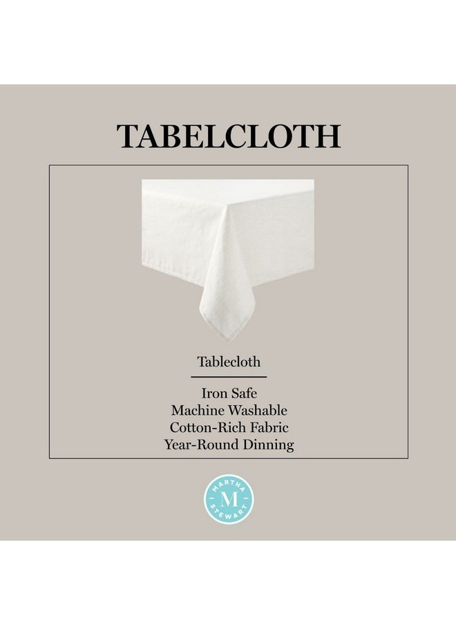 Martha stewart - Honeycomb Tablecloth, 60"X120", Natural - Image 1