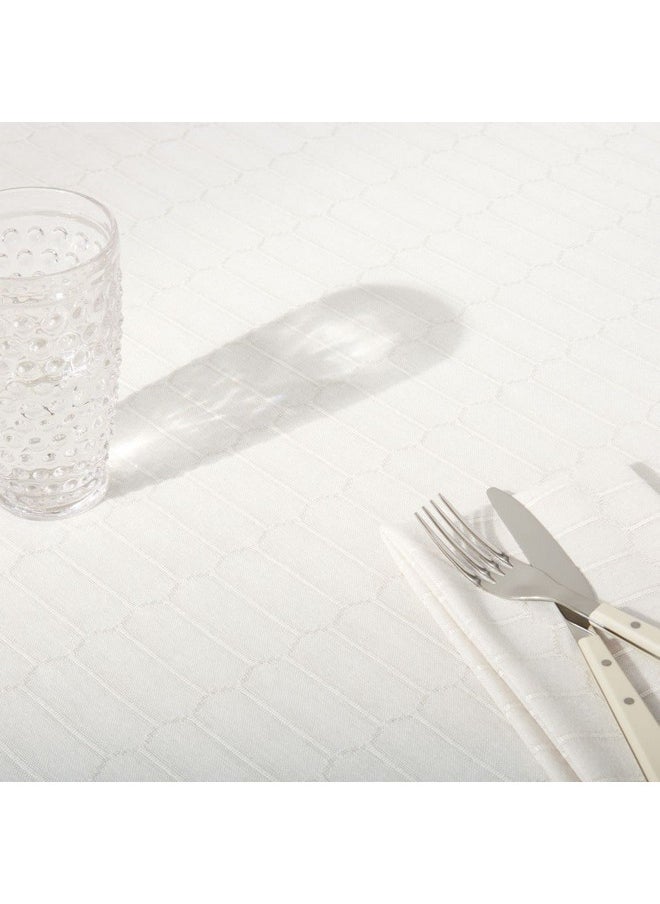 Martha stewart - Honeycomb Tablecloth, 60"X120", Natural - Image 1