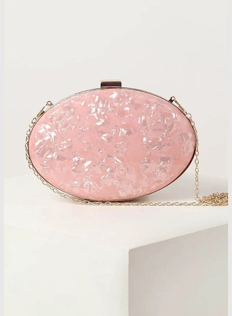 Haute Sauce Solid Magnet Lock Clutch Bag