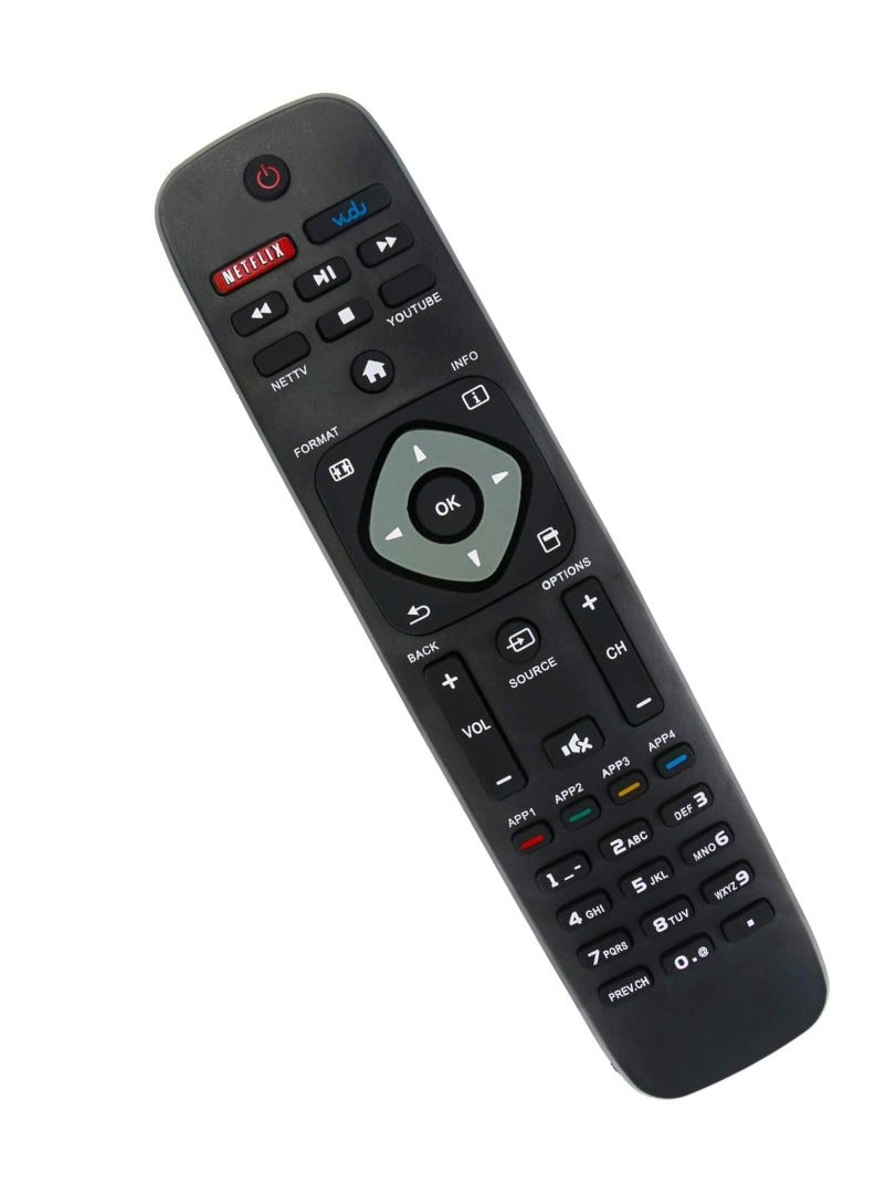 ELTRAZONE "New Replacement Remote Control for Philips LCD/LED TV 28PFL4609, 28PFL4909, 32PFL4609, 32PFL4909, 40PFL4609, 40PFL4909, 43PFL4609, 43PFL4909, 49PFL4609 with 3 Shortcut Keys (Netflix, FoodYou, YouTube) – Includes Battery" - Image 3