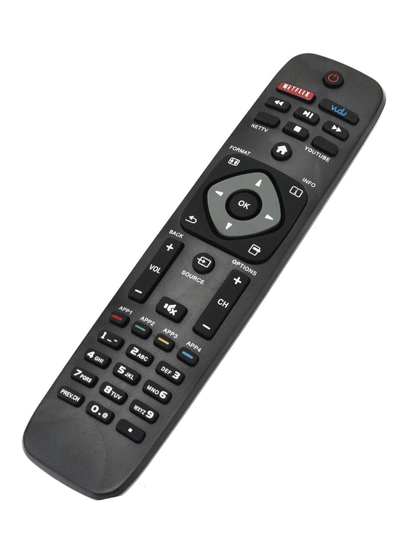 ELTRAZONE "New Replacement Remote Control for Philips LCD/LED TV 28PFL4609, 28PFL4909, 32PFL4609, 32PFL4909, 40PFL4609, 40PFL4909, 43PFL4609, 43PFL4909, 49PFL4609 with 3 Shortcut Keys (Netflix, FoodYou, YouTube) – Includes Battery" - Image 5