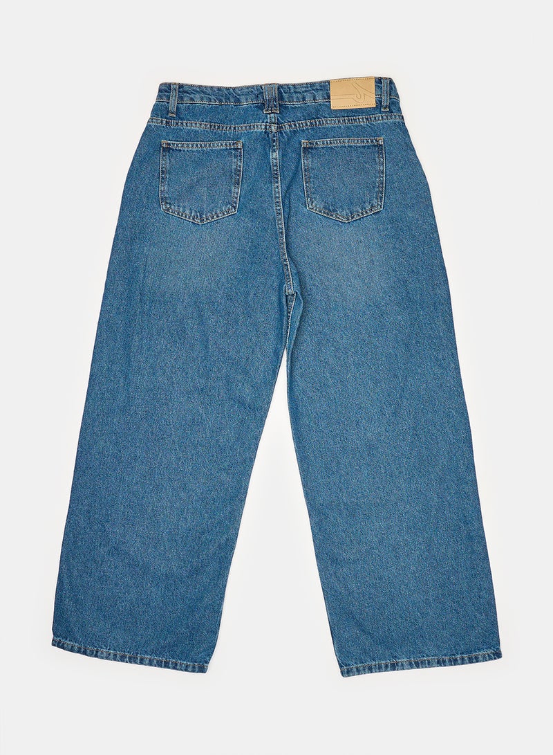 Premoda بنطال جينز بقصّة شينو واسعة - Image 2