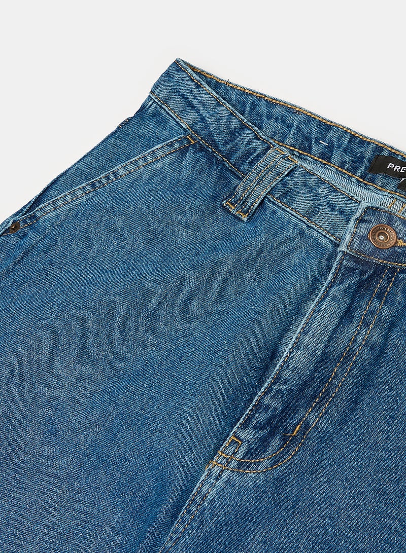 Premoda بنطال جينز بقصّة شينو واسعة - Image 3