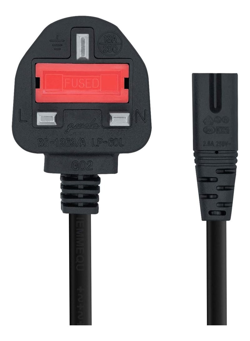 1.5M Laptop Power Cable 3 Pin To 2 Pin - Image 1