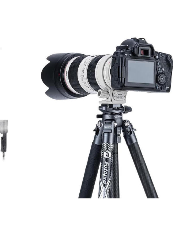 Fotopro Flight One Ball Head Camera Mirrorless Photography And Videography Carbon Fiber Tripod Without Center Column, Flip-Lock, Original Carbon Gray, Includes Phone Clamp - Image 1