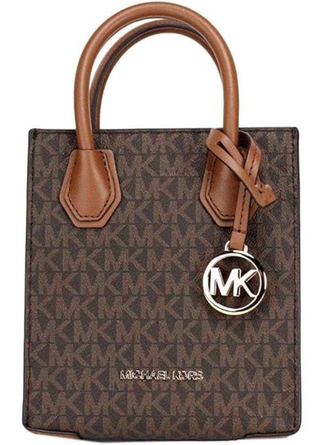 مايكل حقيبة مايكل كورس النسائية (ميرسير) صغيرة جدًا من الجلد المُزَيَّن بنقش بيبلد للارتداء بالعرض - Image 1