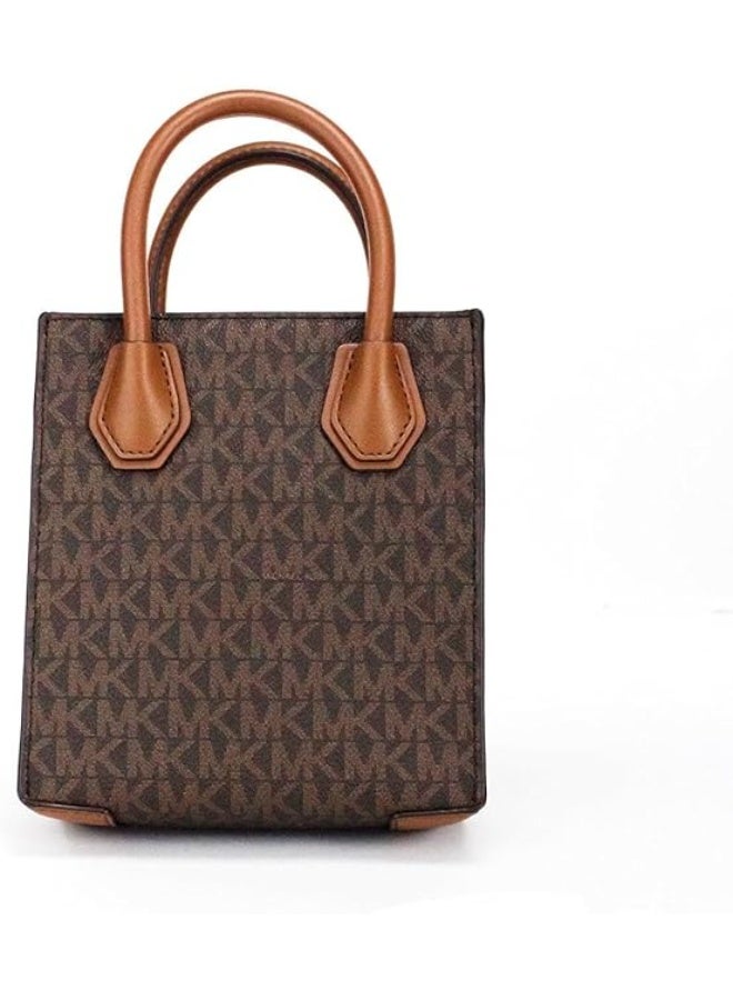 مايكل حقيبة مايكل كورس النسائية (ميرسير) صغيرة جدًا من الجلد المُزَيَّن بنقش بيبلد للارتداء بالعرض - Image 4