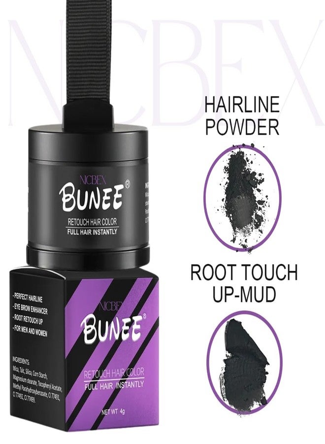 NicBex Cover-Up Hair Powder- Black, Helps Cover Grey Roots & Bald Spots Instantly, Highly Pigmented, Fuller and Denser, Long-Lasting & Matte Finish, Fine for Flawless Application, 4gm ( Pack of 2 ) - Image 2