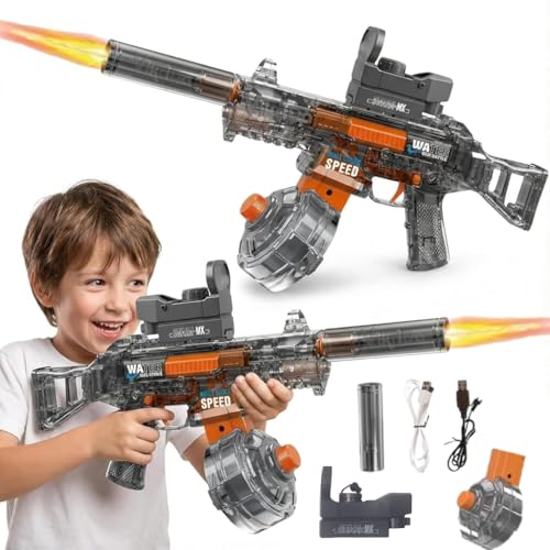 VikriDA Electric Water Gun with Auto Suction | 39 ft Range Automatic Water Blaster for Kids & Adults | Summer Outdoor Water Fun Toy – Multicolor - Image 1