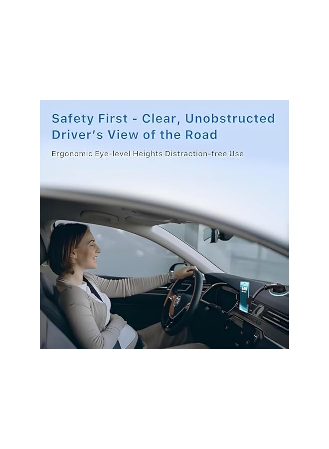 S-TOP Car Phone Holder, Universal Car Vent Mount with Strong Grip Clip, Adjustable Phone Stand for Driving Navigation, Compatible with Most Smartphones and Thick Cases (Black) - Image 3