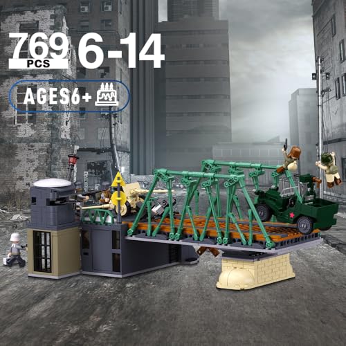 Sluban Military Base Building Toy Army Defence Base Army Toy WW2 Model Kit for Boys Ideal Gifts for Kids Aged 612 and Adults Compatible with Lego Military Set 769 pcs - Image 5