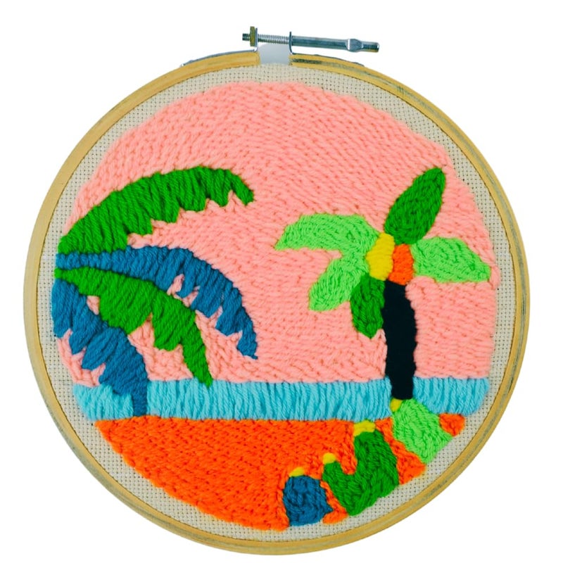 Asian Hobby Crafts 3 Pieces Wooden Embroidery Hoop Ring Frame, Stitch Work, Craft Work Embroidery, Embroidery Art Hoop, (Size - 5, 7, 9 Inch) - Image 4