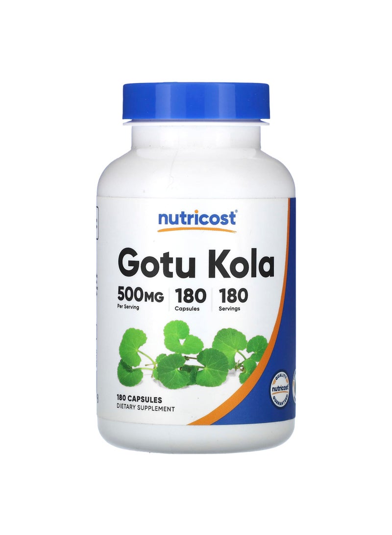 Gotu Kola, 500 mg, 180 Capsules