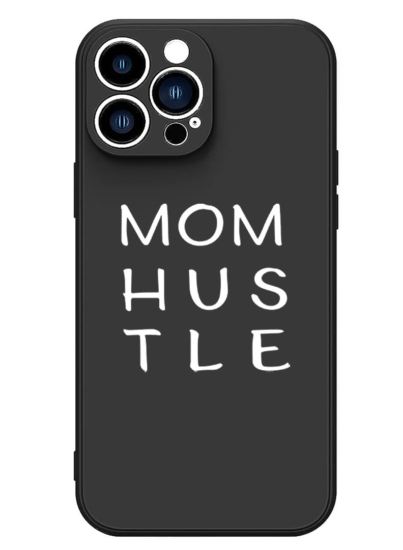 Theodor Protective Slim Fit Case Liquid Silicone Cover with Full Body Protection Anti-Scratch Shockproof Case For iPhone 12 Pro Max Black  - Mom Hustle white copy - Image 1