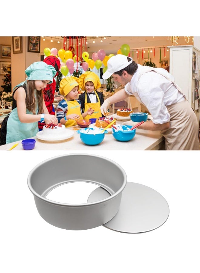 كينجمازي مجموعة صواني كيك ألومنيوم متينة قابلة للفك - 2 مقاس 4 بوصة + 1 مقاس 6 بوصة + 1 مقاس 8 بوصة + 2 ملعقة سيليكون + 1 خفاقة - أدوات الخبز - Image 4