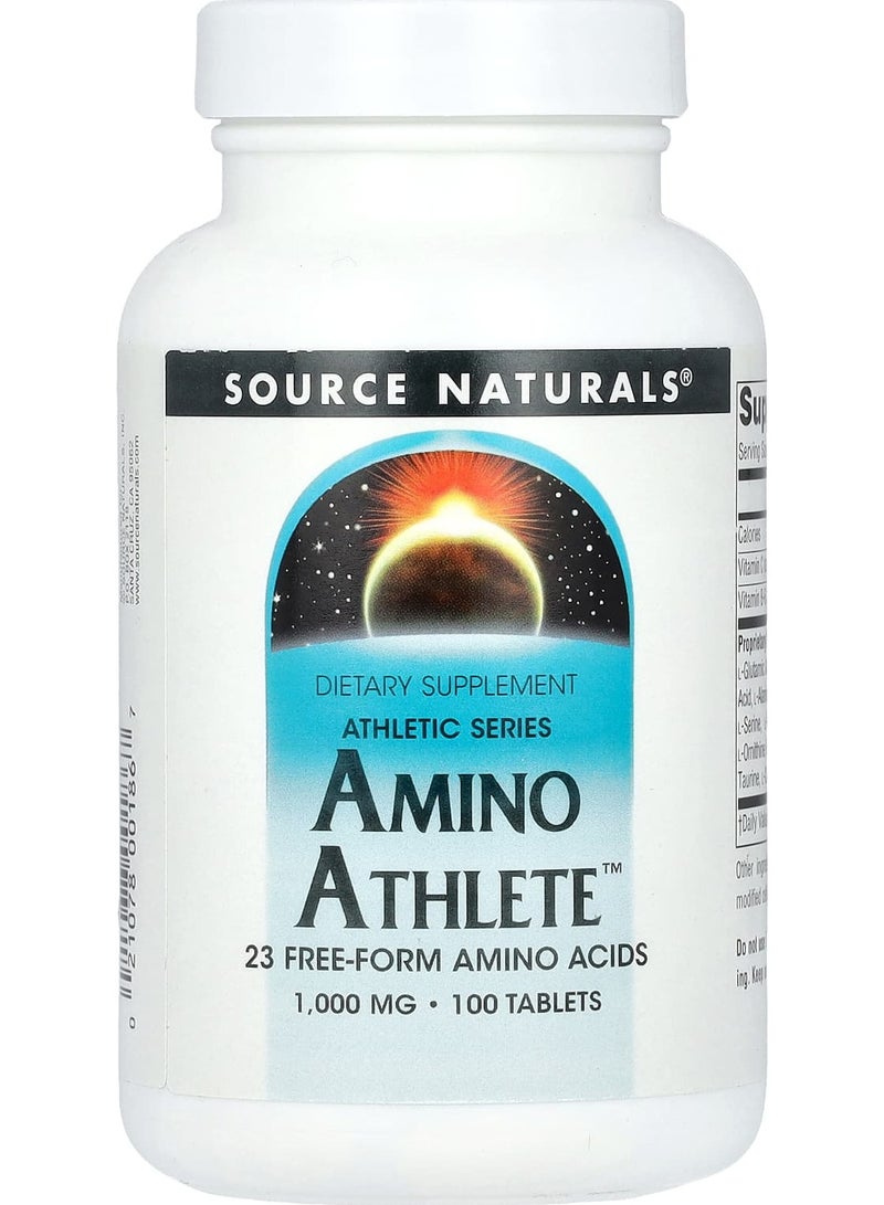 Athletic Series, Amino Athlete, 1,000 mg, 100 Tablets