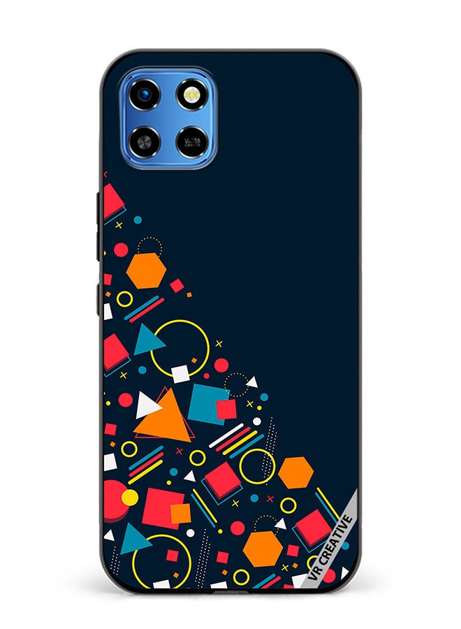 VR CREATIVE Protective Case Cover For Infinix Smart 6 HD Abstract Design Multicolour - Image 1