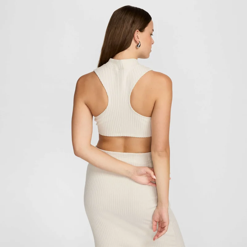 Nike White Women's Sportswear Chill Crop Top for Women | Best Price UAE