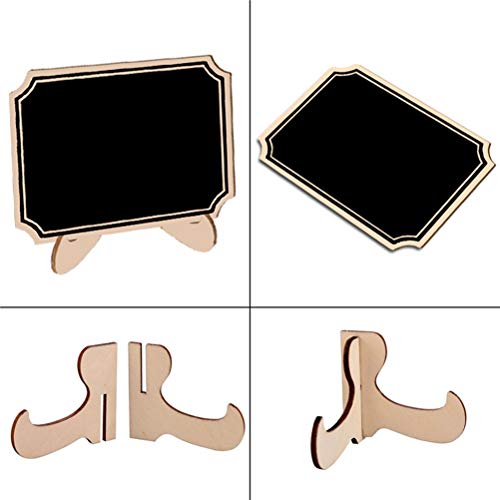 CVANU Chalkboard Stand Wooden Place Card Name Blackboard Table Number Price (MDF_Chalkboard_15 Pc_2) - Image 4